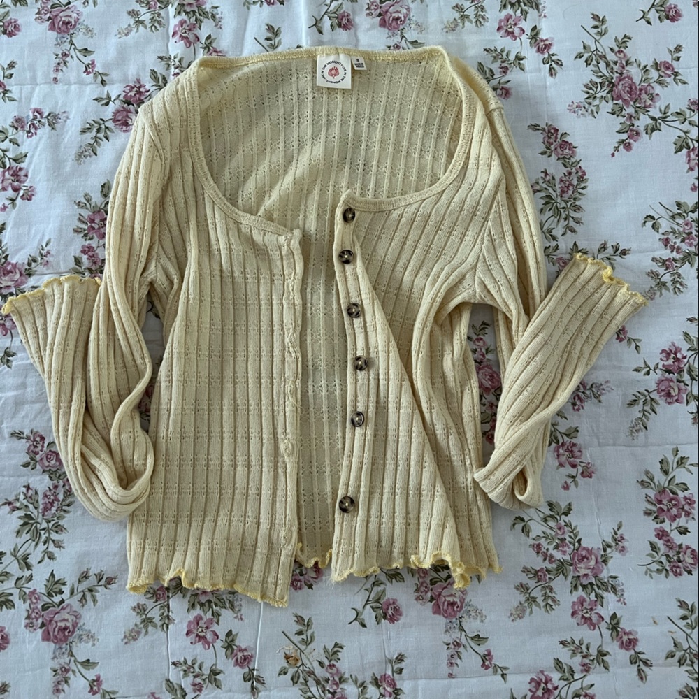 this top is a perfect cover up or long sleeve shirt!